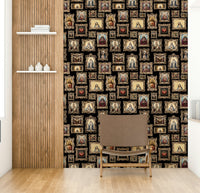 The pattern repeats seamlessly across the entire wall.
