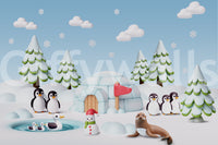 The style is a soft-focus illustration or a painterly design.

