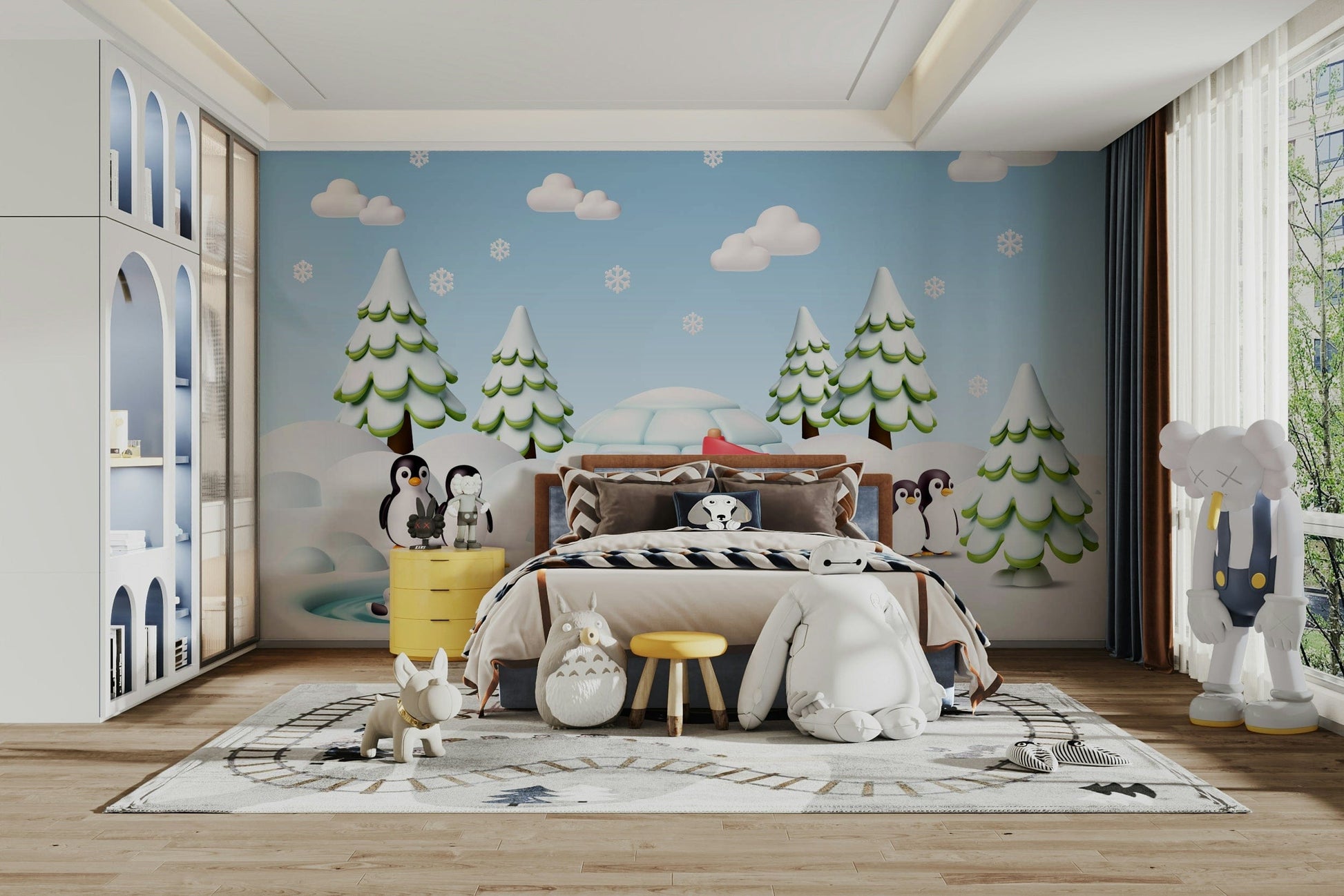 The design has a beautiful, artistic aesthetic.

