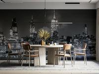 Dramatic cityscape wallpaper featuring New York landmarks

