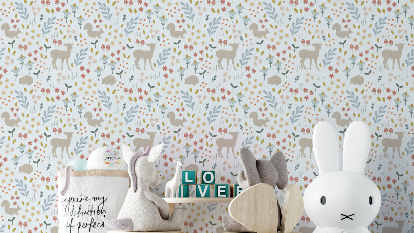 Forest creature wallpaper for walls

