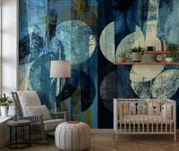 A serene flowing design wall mural for your decor.