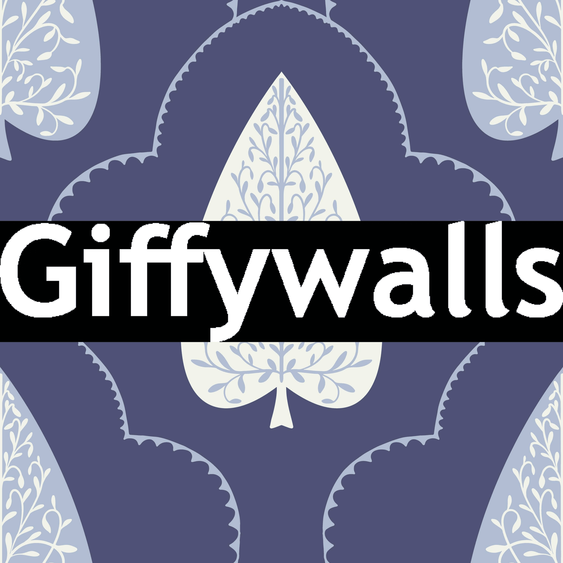 Quiet romantic aesthetic of Indigo Grove Botanical Echoes Wallpaper mural art.