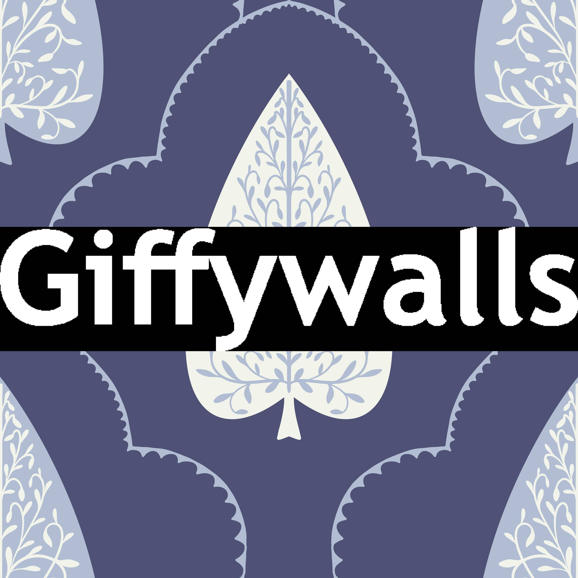 Quiet romantic aesthetic of Indigo Grove Botanical Echoes Wallpaper mural art.