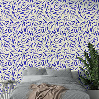 Hand-drawn marker scribbles pattern wallpaper

