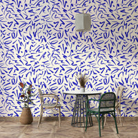 Modern graphic  scribbles wallpaper 

