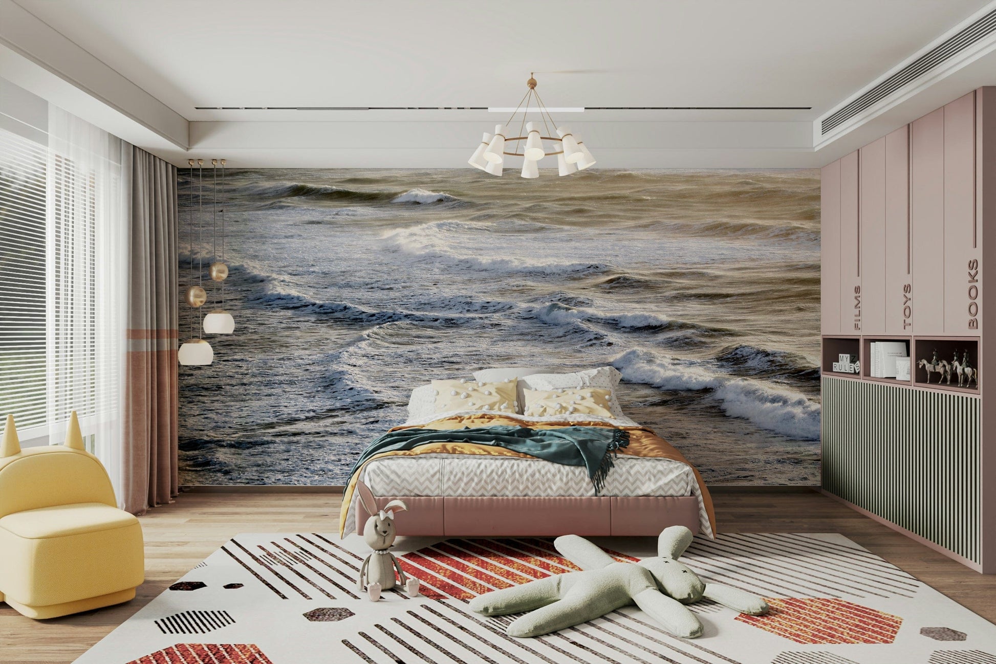 A classic ocean view wallpaper for walls.

