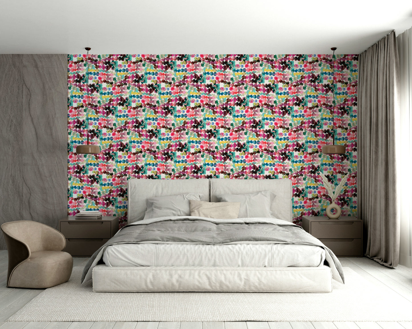 Bleeding ink spots wallpaper with artistic touch

