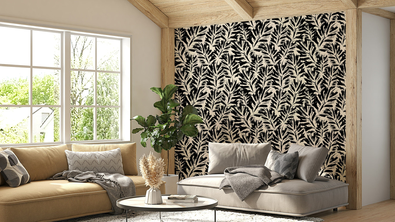 Detailed view of the artistic brushstrokes

