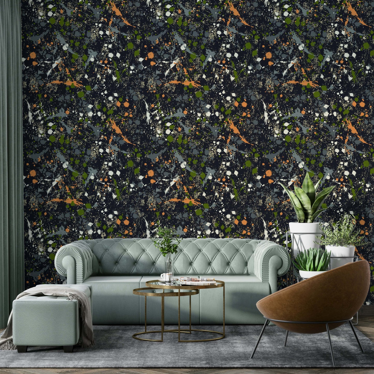 Ink Splatter creative mural wallpaper

