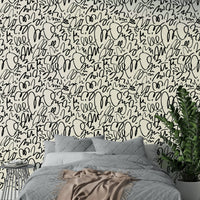 Modern night white loop wallpaper.
