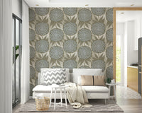 Soft golden marigold flowers pattern for a cozy atmosphere

