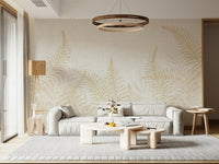 Lush fern wall mural Perlish, peaceful interior design element.