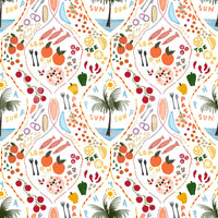 A high-quality serene island wall mural for walls.

