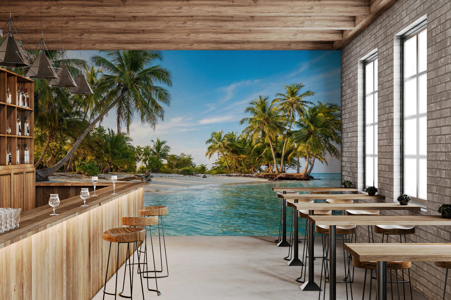 Island Serenity Wall Mural