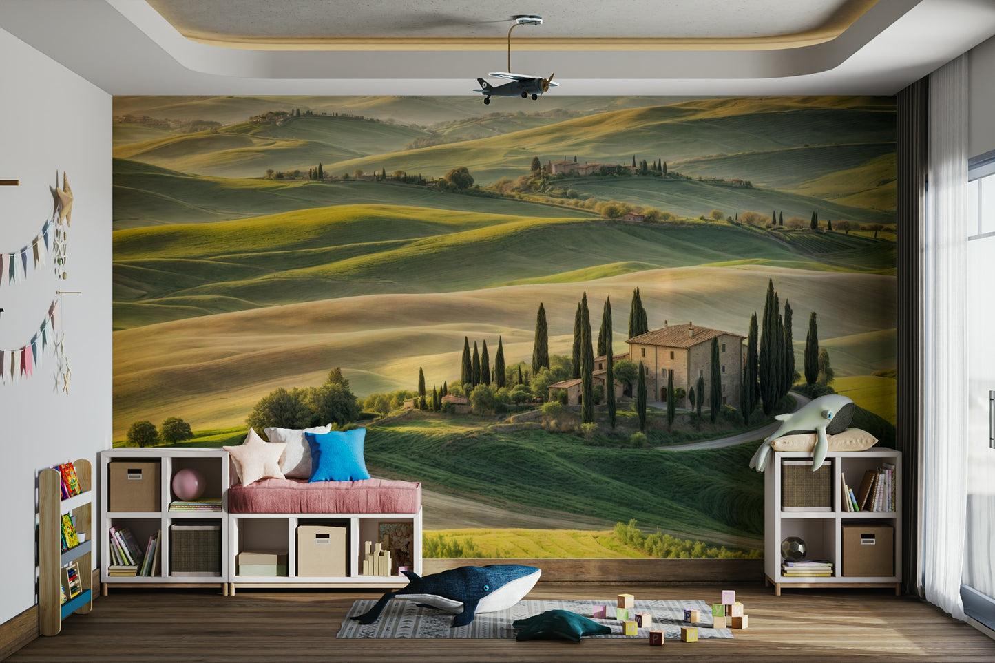 Peaceful Tuscan retreat wallpaper

