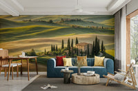 Rustic Italian valley wall background

