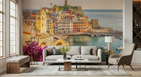 Stunning Italian Riviera View wallpaper, charming port village