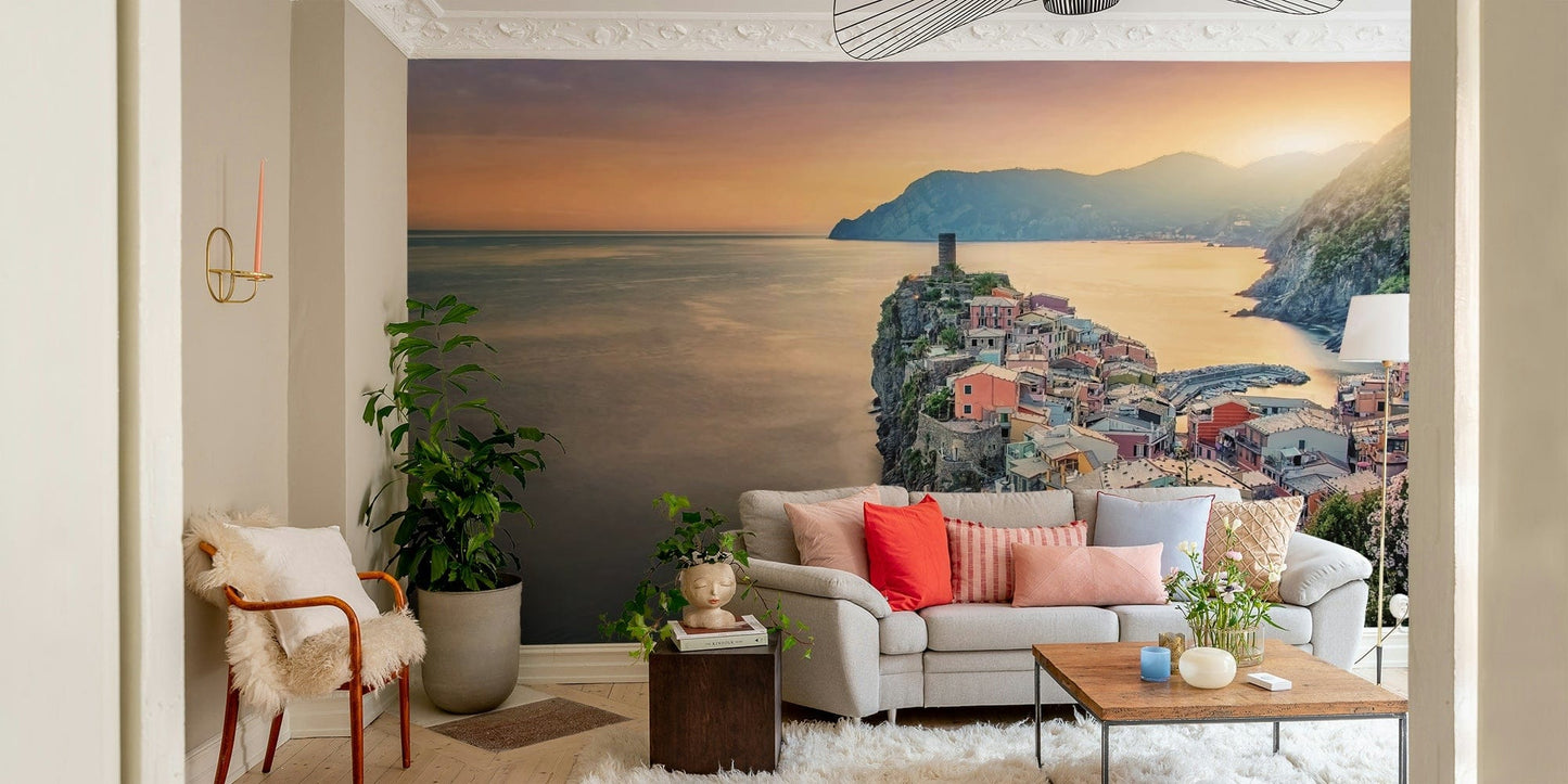 Cliffside Village Dream Wall Mural