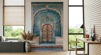 Ornate Jaipur Archway mural ancient architecture Rajasthani design elegance.