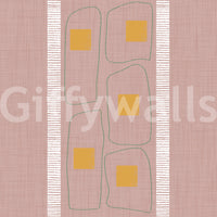 Japandi frame lines wallpaper for stylish interiors