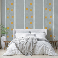 Elegant soft frame line pattern wallpaper

