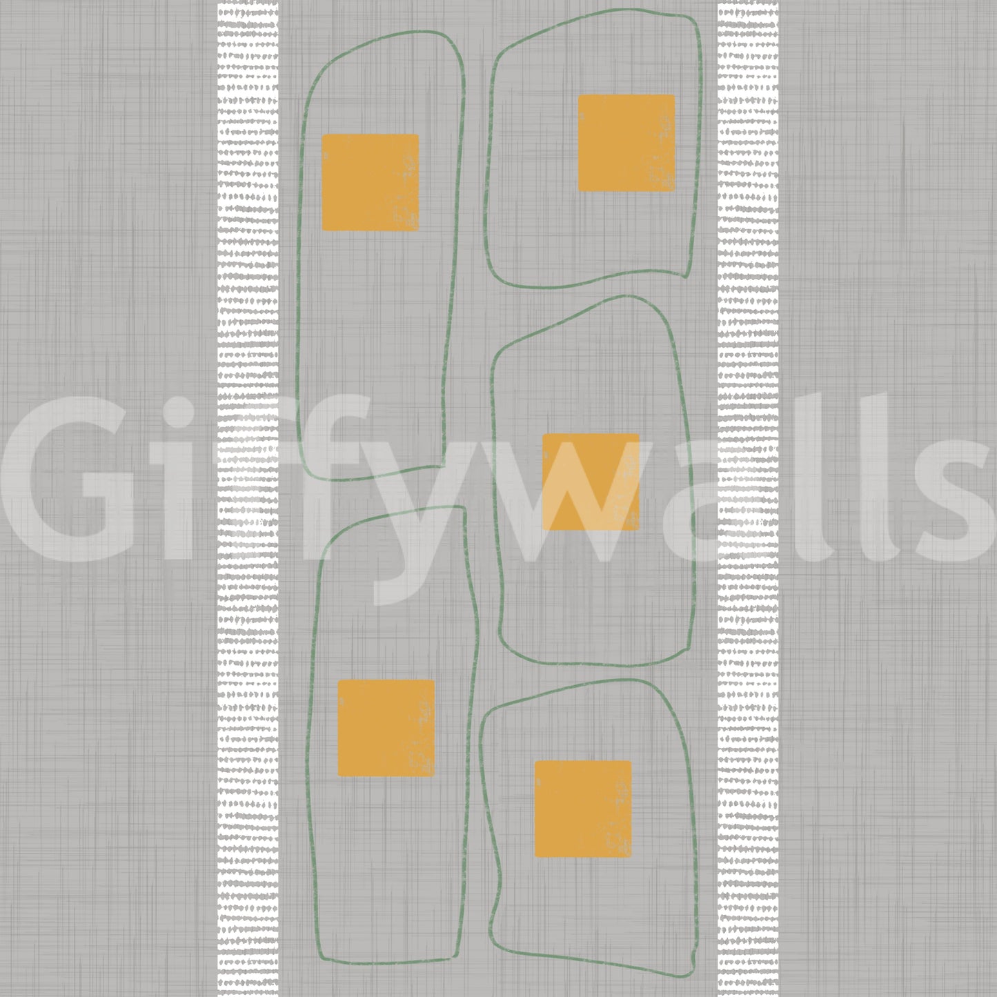Japandi Frame Lines Soft Wallpaper⁠