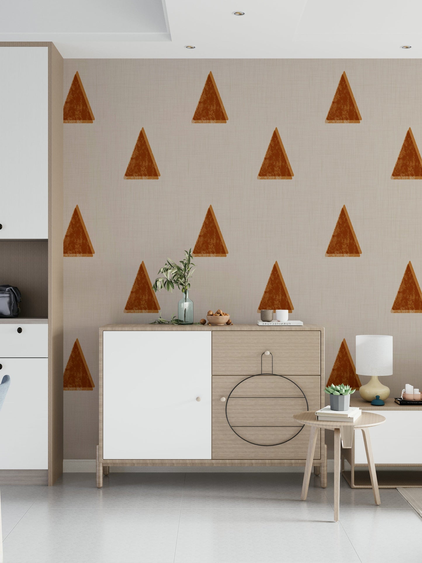 A classic abstract forest wallpaper for walls with a modern feel.

