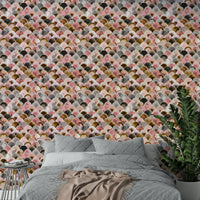 Elegant Japandi wallpaper with vintage flair


