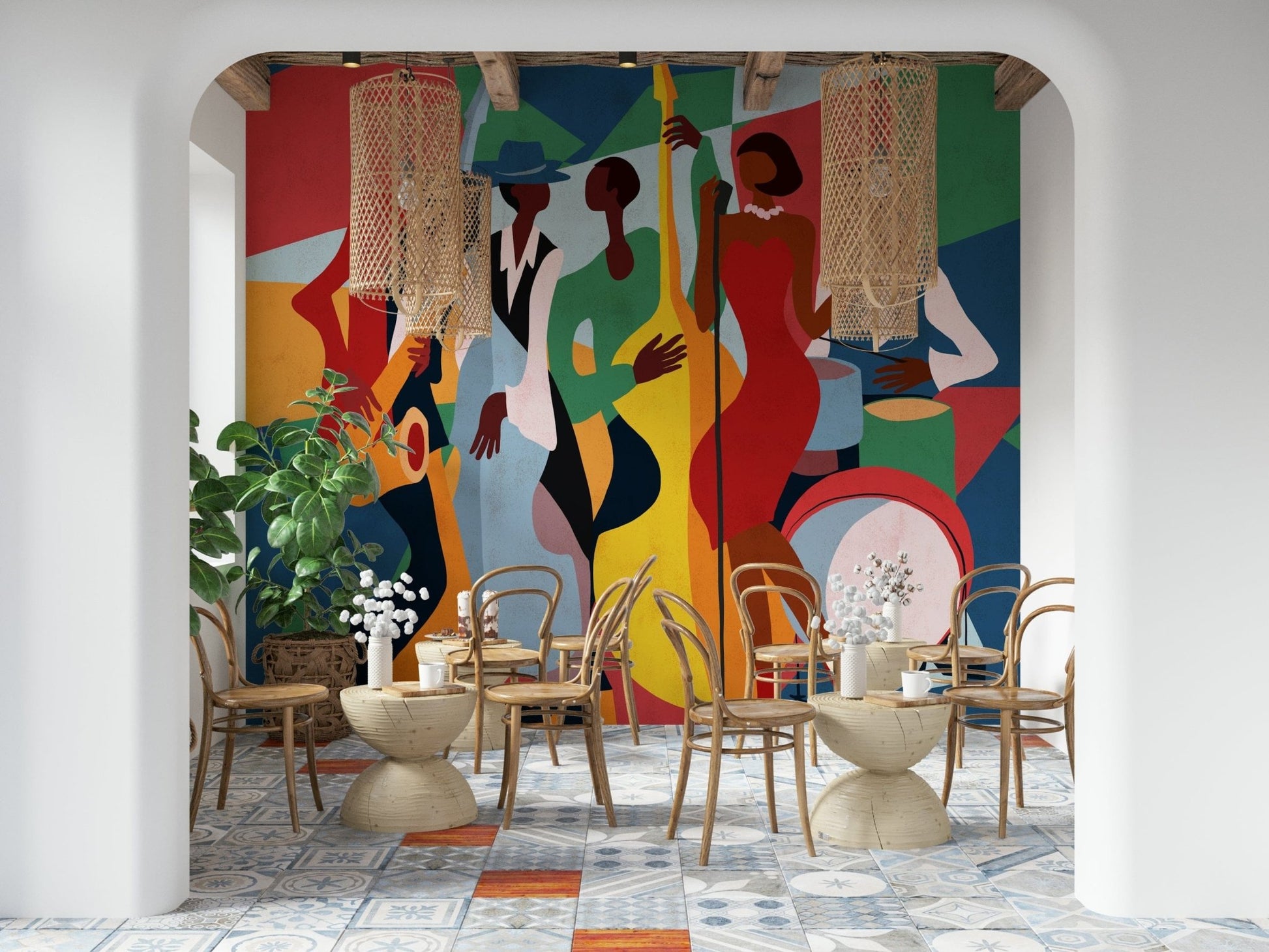 Jazz Ensemble Wall Mural
