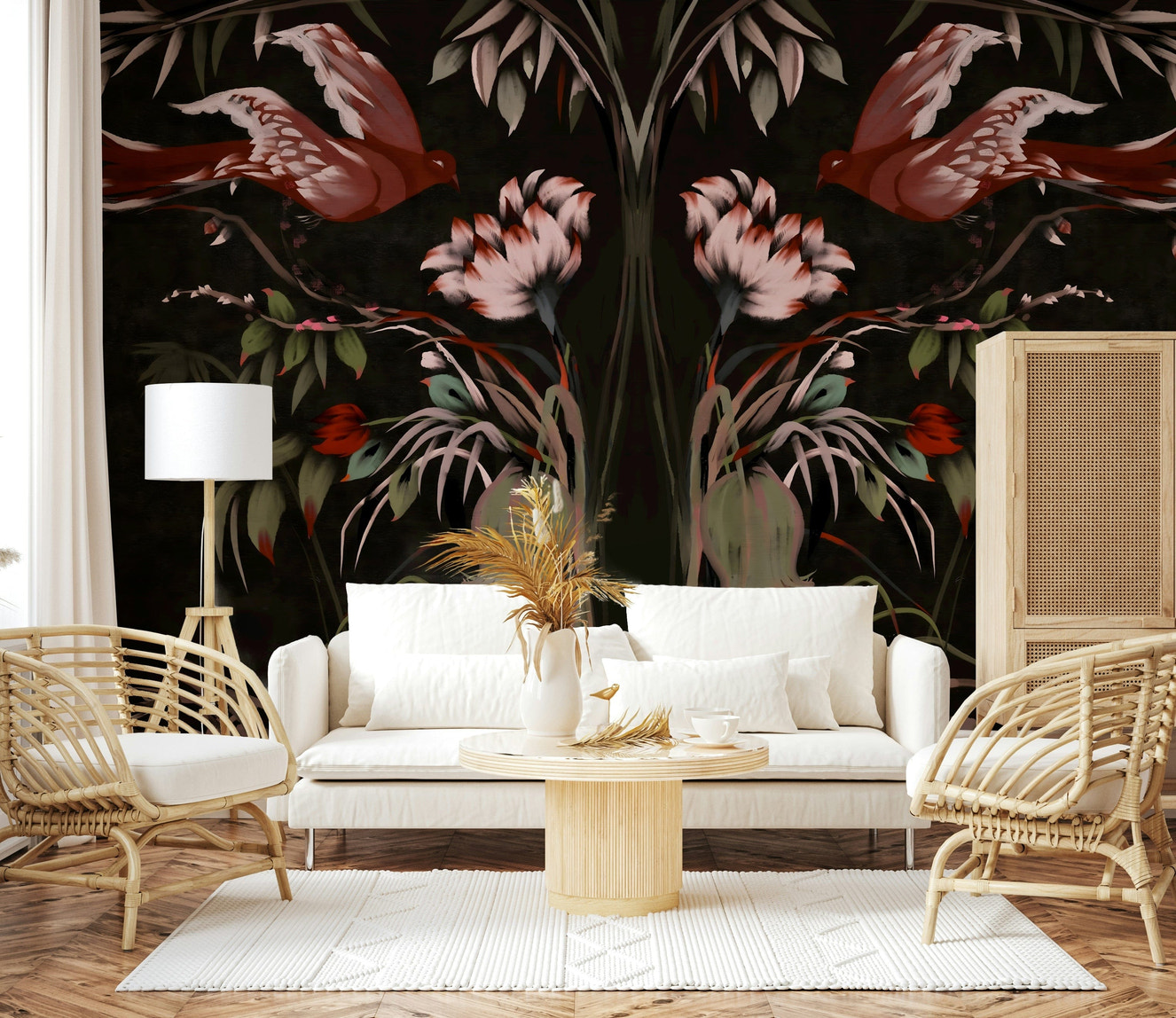 Heaven's Birds Joseon Wall Mural