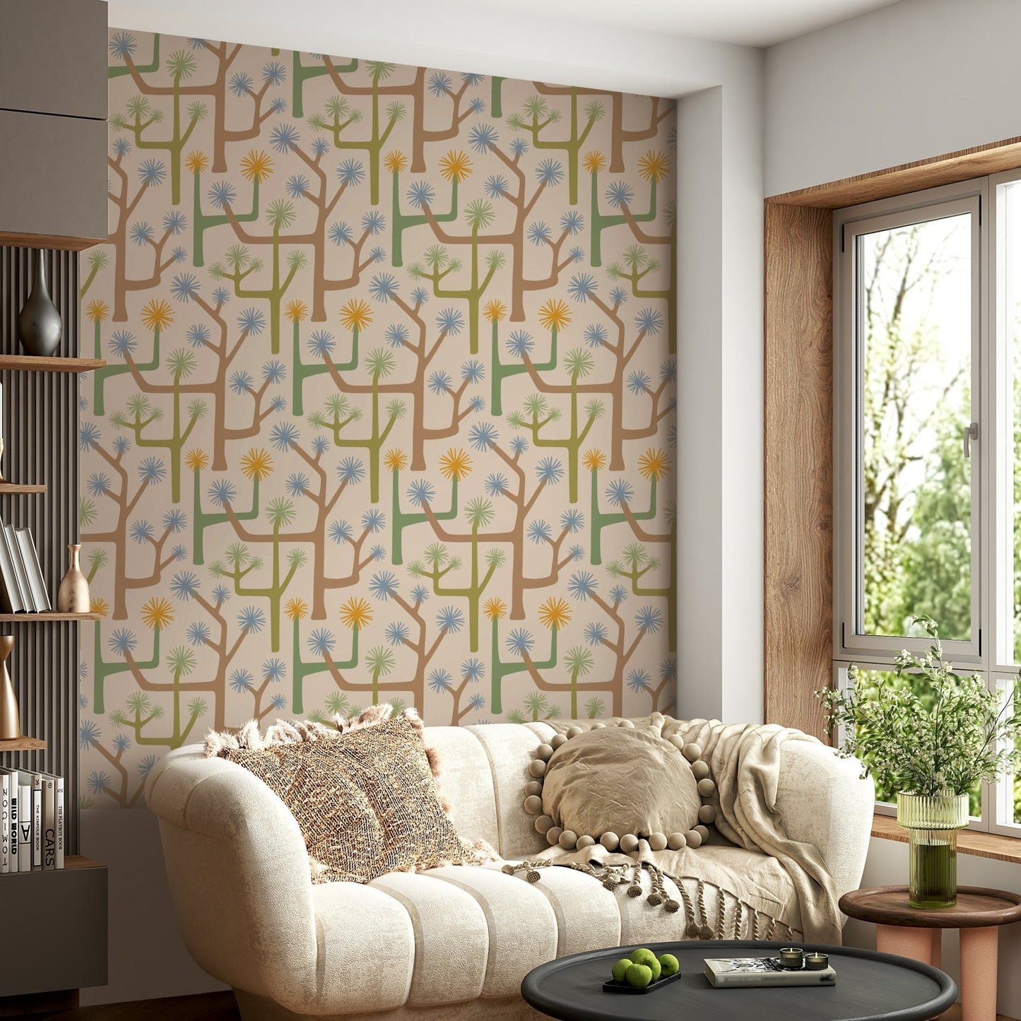 Mid-century modern geometric pattern.

