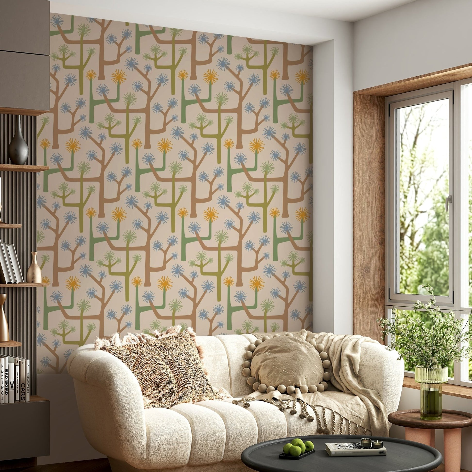 Mid-century modern geometric pattern.

