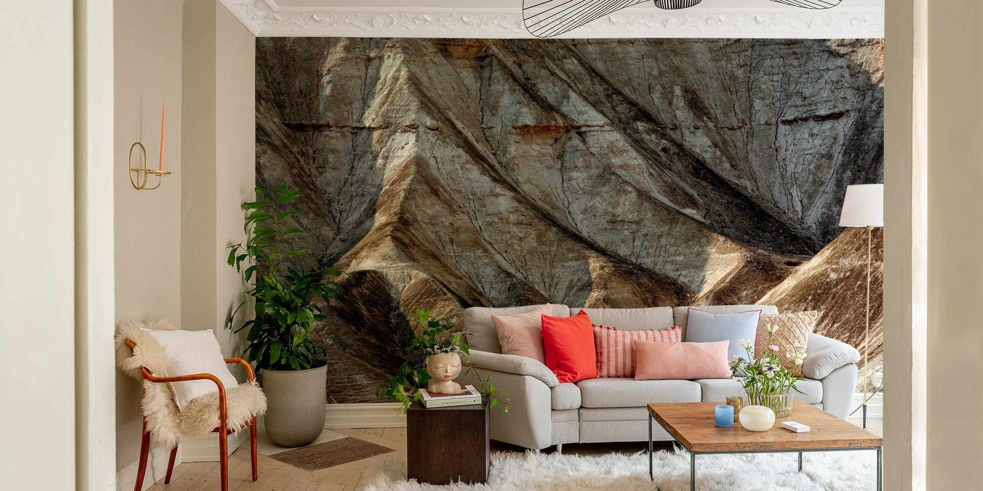 A classic desert landscape wallpaper for walls.


