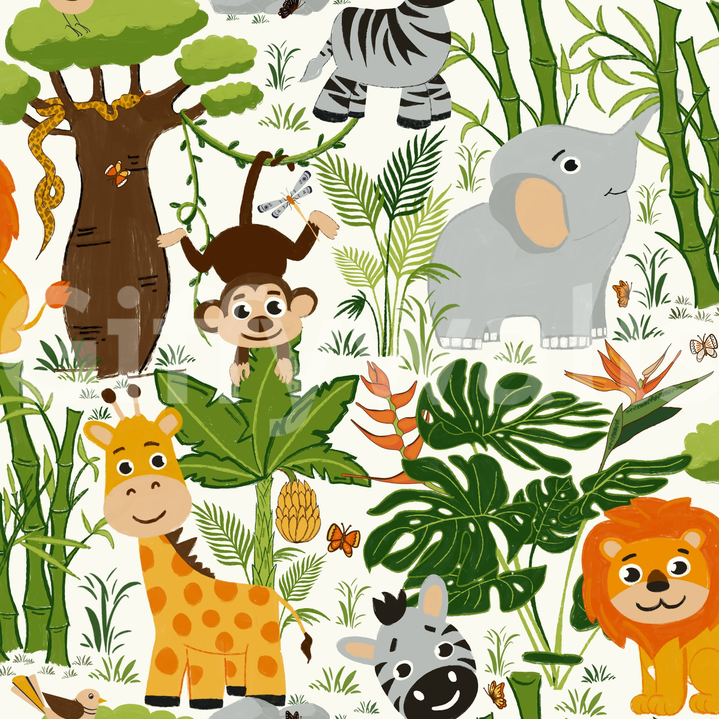 Jungle Friends Adventure Wallpaper⁠