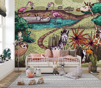 Jungle Animals easy-to-apply wallpaper