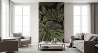 Jungle Monstera Tropical Midnight Wall Mural