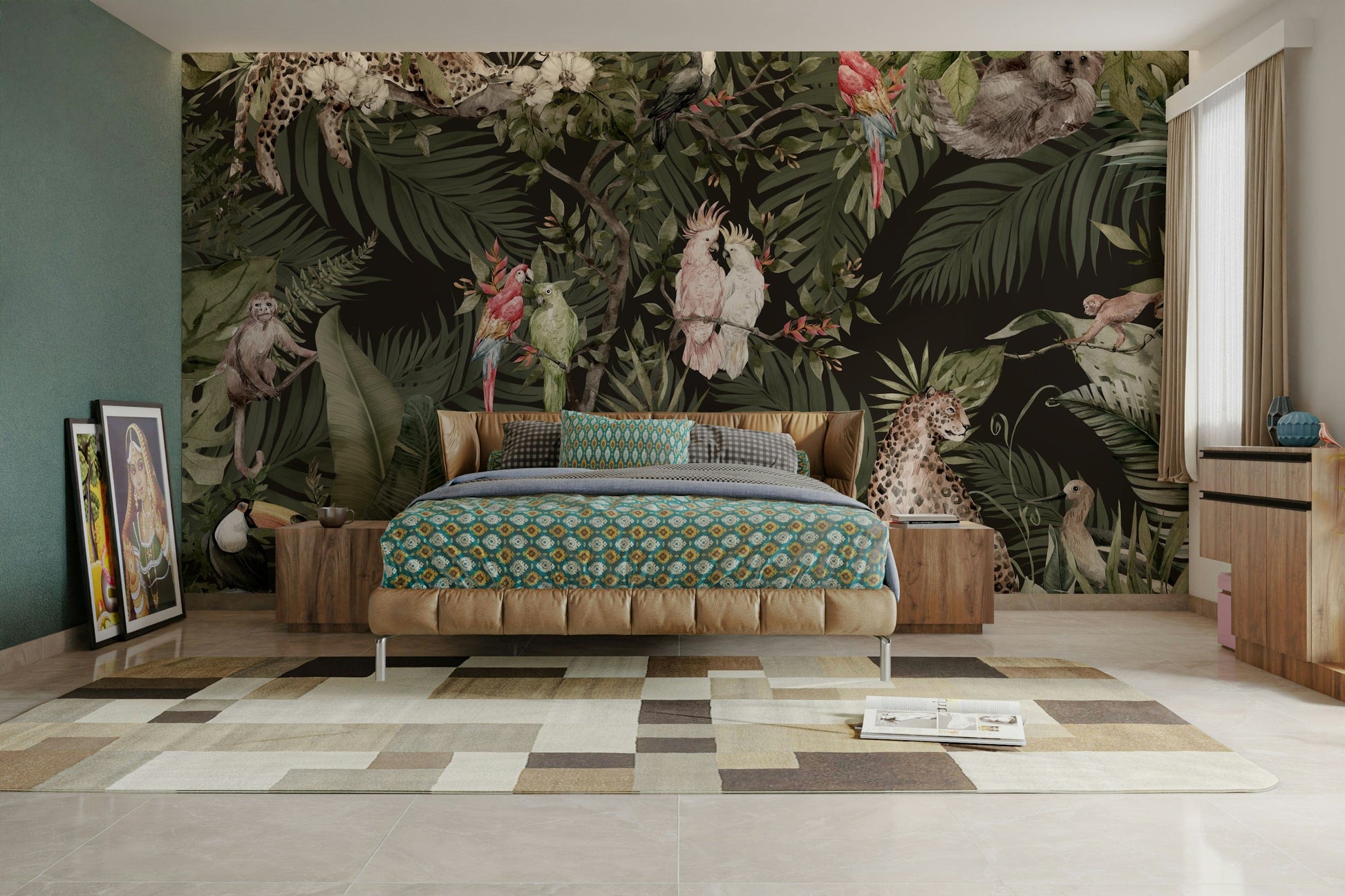 The design has a beautiful, artistic aesthetic.

