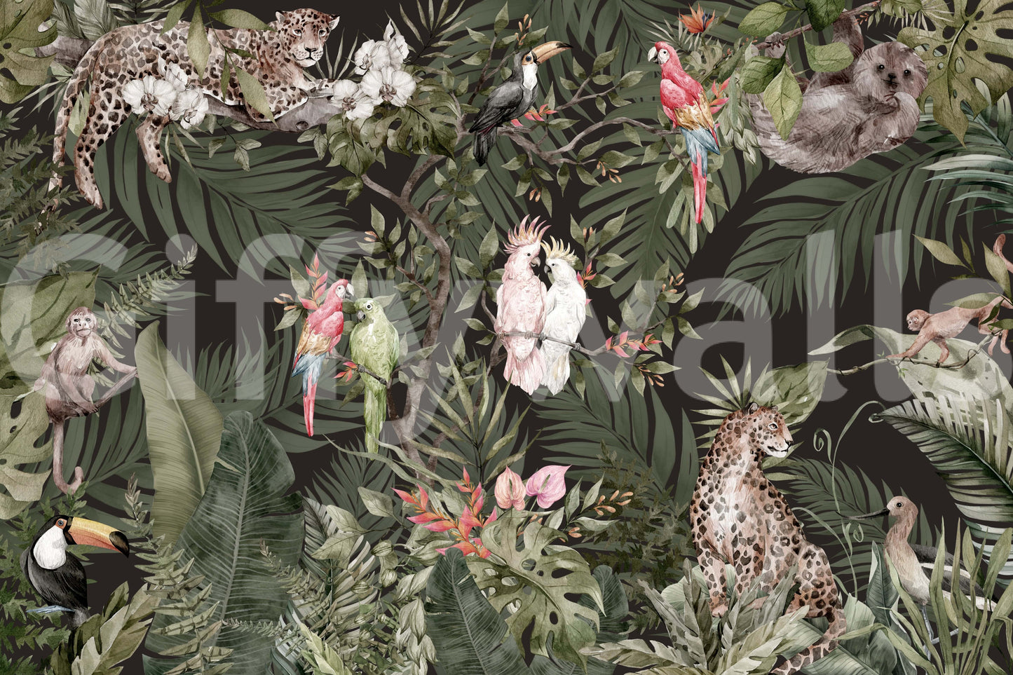 Jungle Whispers Wall Mural