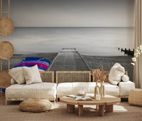 Kayaks on Pier Wall Mural