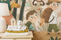 Kids Jungle Explorer Wallpaper Mural - Giffywalls