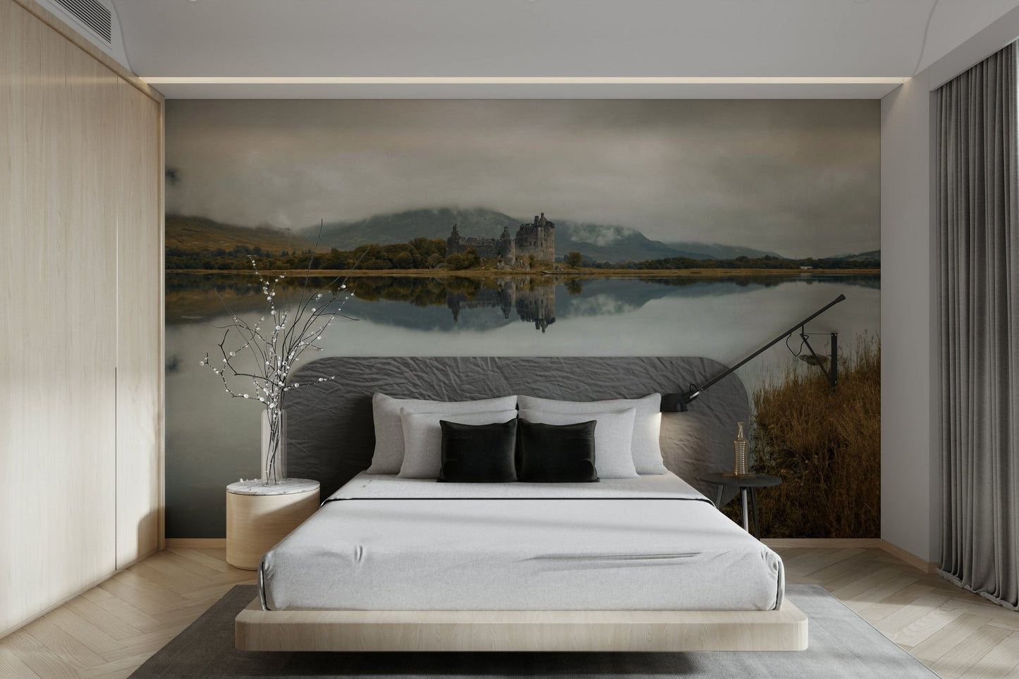 Kilchurn Castle mural bringing scenic Scottish beauty indoors


