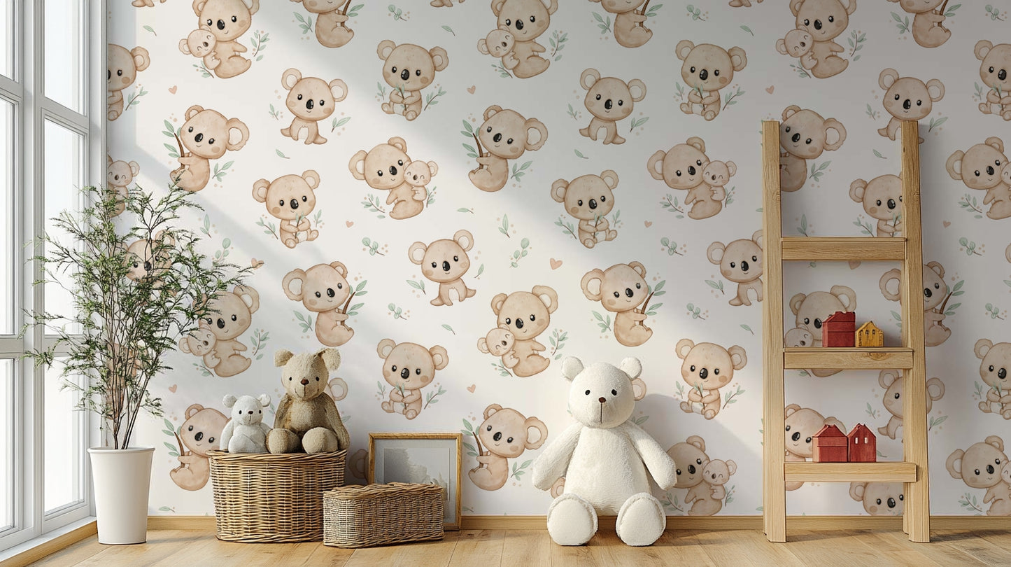 Koala Cuddles Wallpaper