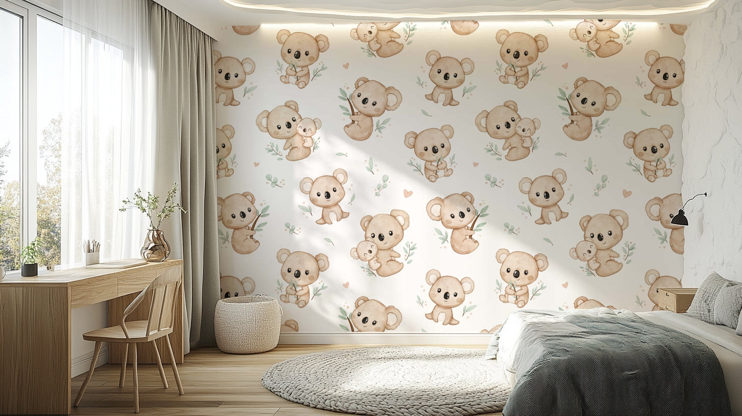 Koala Cuddles Wallpaper