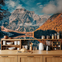 Lake Braies Serenity Wall Mural
