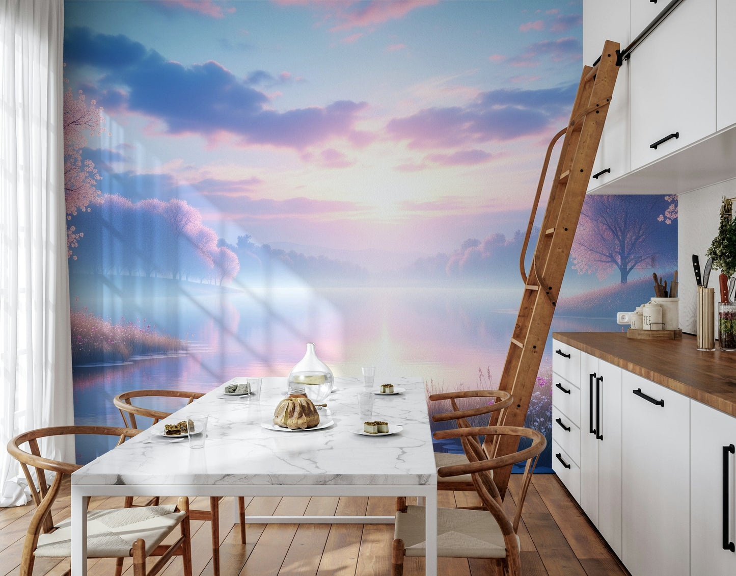 Bloom by the Lake Wall Mural