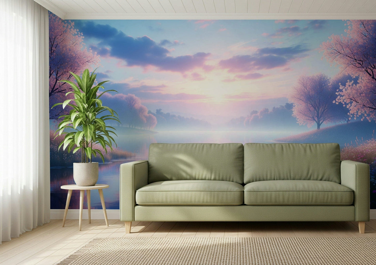 Bloom by the Lake Wall Mural