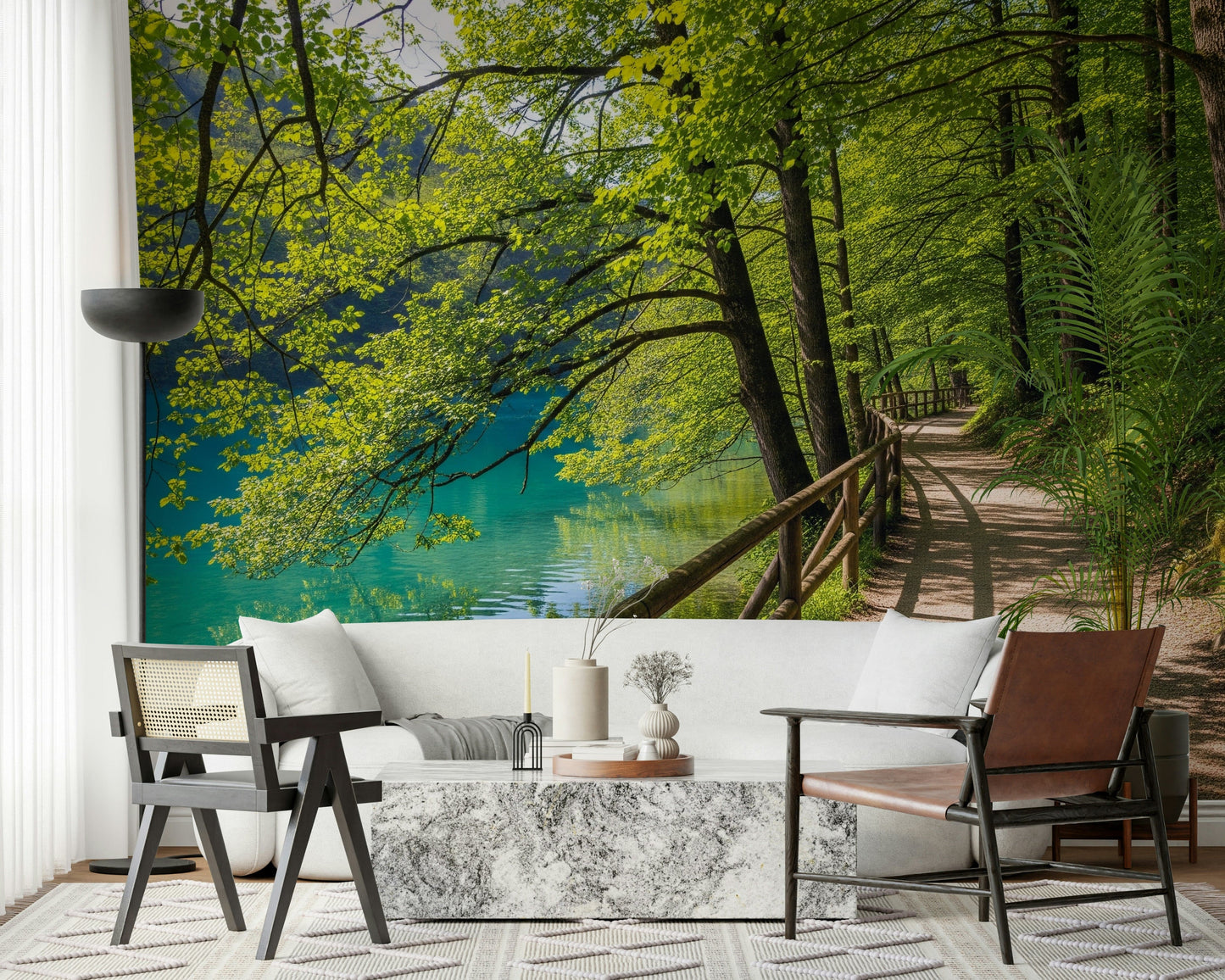 Lakeside Serenity Wall Mural