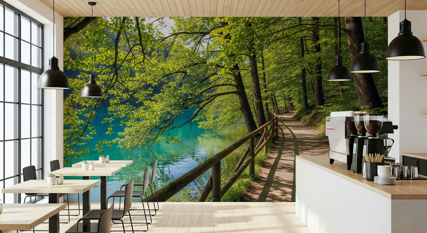 Lakeside Serenity Wall Mural
