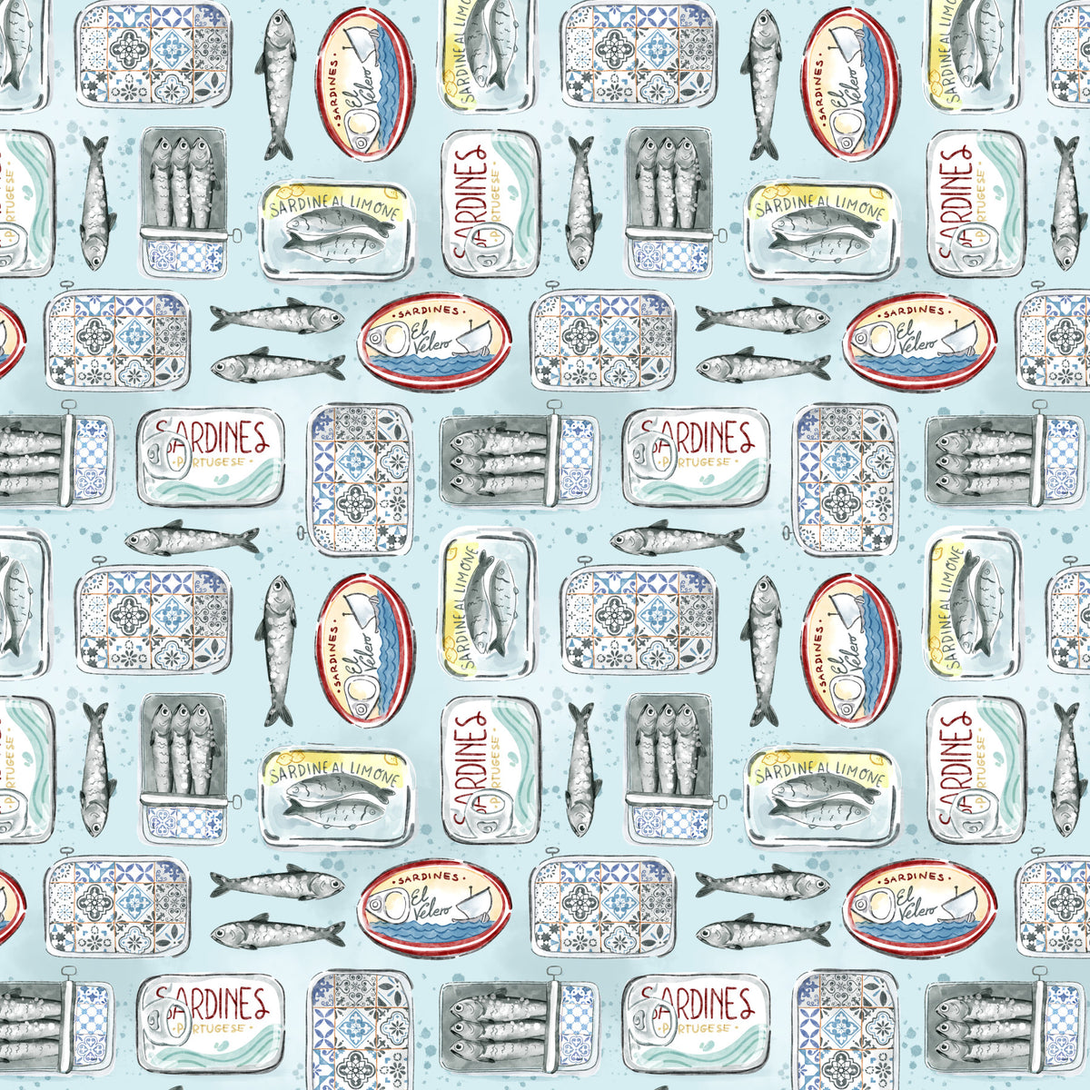 Sardines Portugese Wallpaper in your room — zoomed